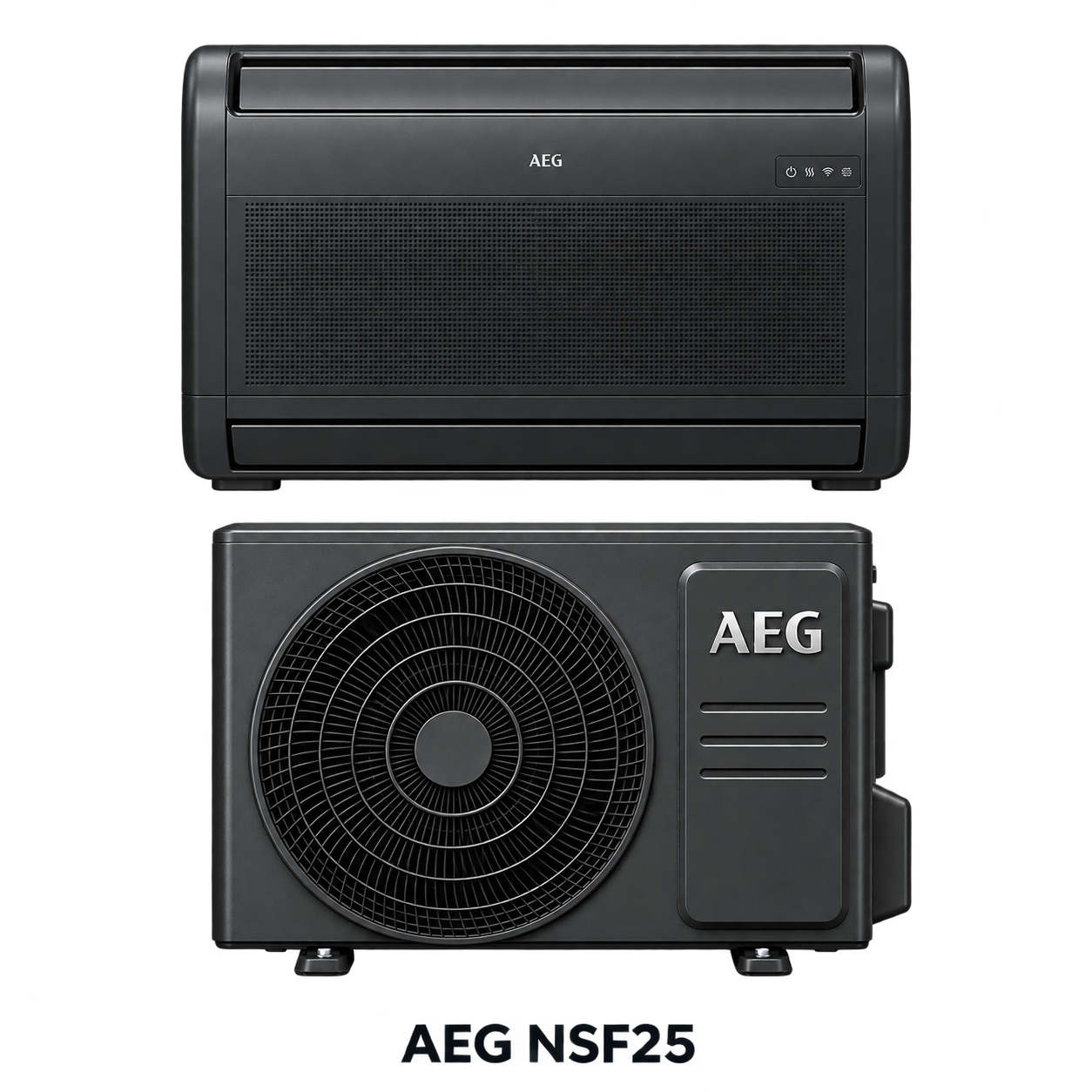 AEG NSF25 golvmodell mörk innedel / mörk utedel