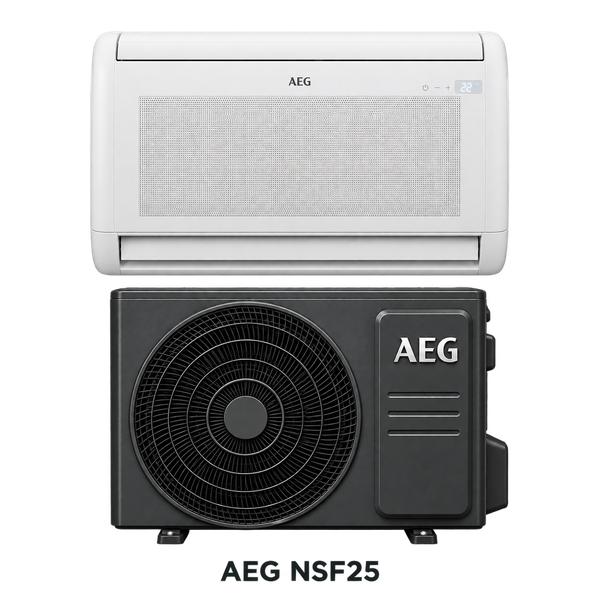 AEG NSF25 golvmodell vit innedel / mörk utedel