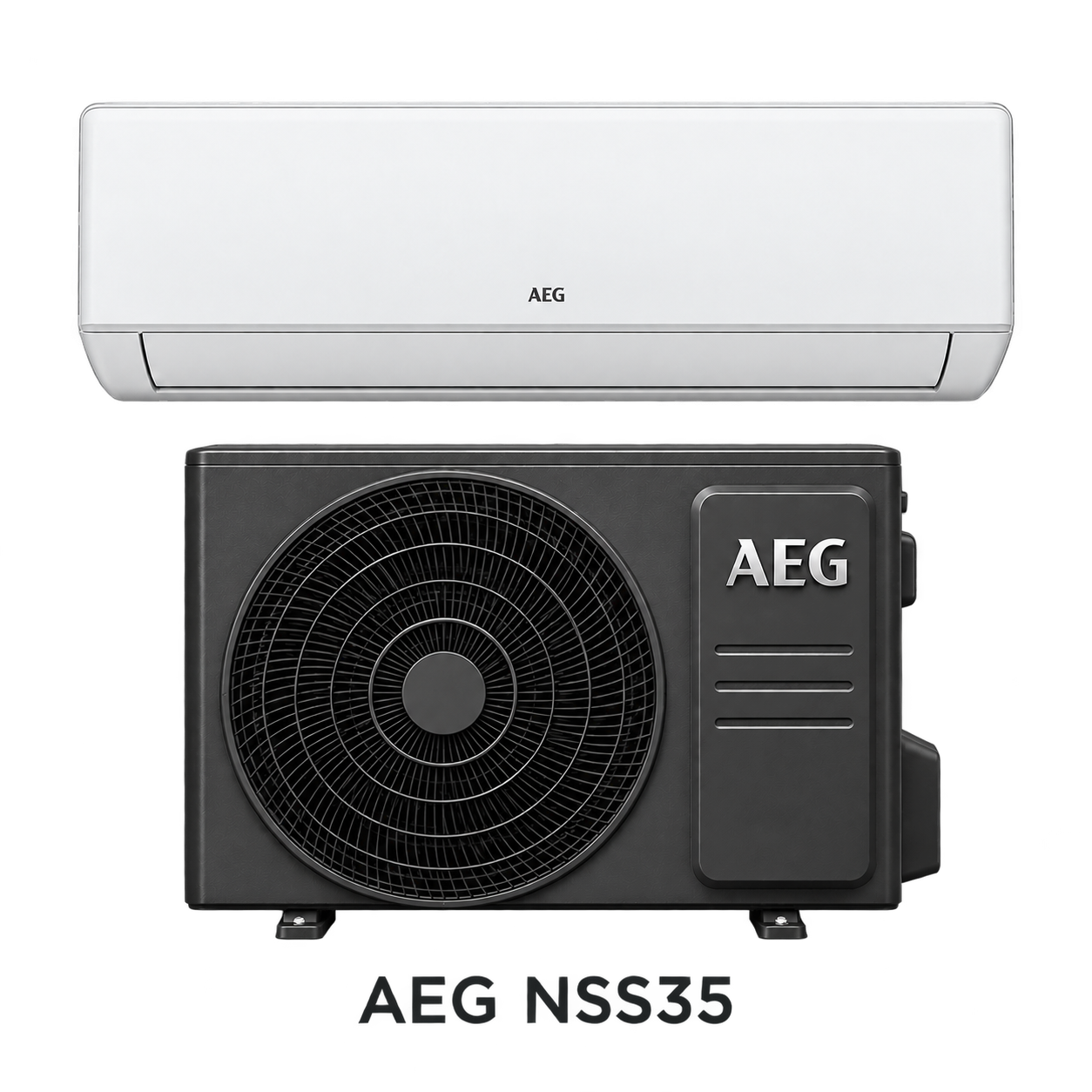 AEG NSS35 vit innedel / mörk utedel