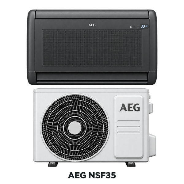 AEG NSF35 golvmodell mörk innedel / vit utedel